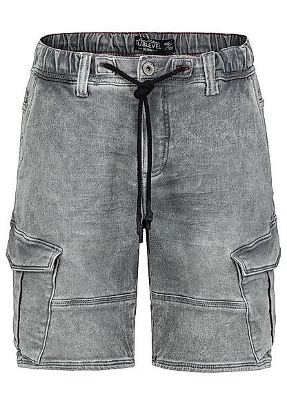 SUBLEVEL Jeansshorts Cargo- mit elastischem Bund und Kordelzug (1-tlg) Carg günstig online kaufen
