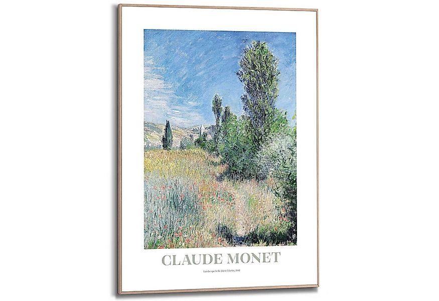 Reinders! Poster Monet - landscape in Ile Saint-Martin, Wohnzimmer - Blau - günstig online kaufen