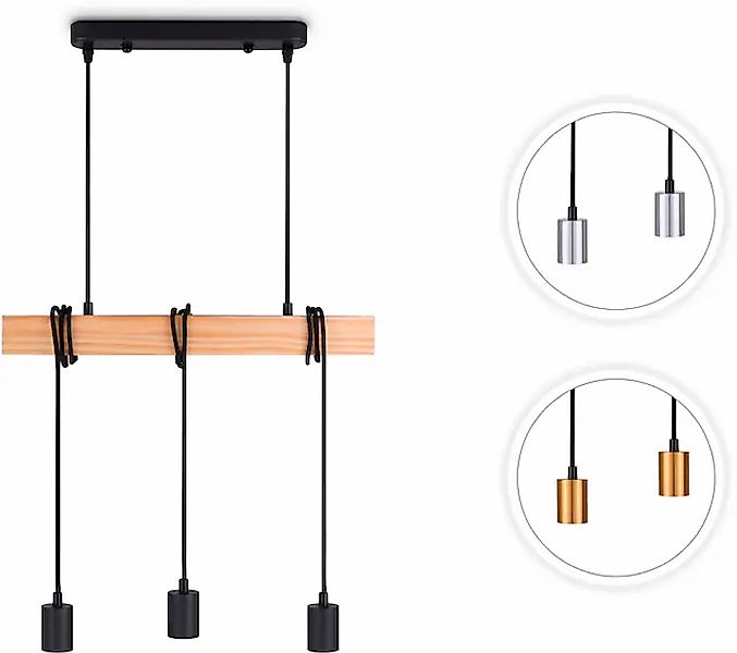 Paco Home Pendelleuchte »SINA«, Leuchtmittel E27   ohne Leuchtmittel, LED P günstig online kaufen