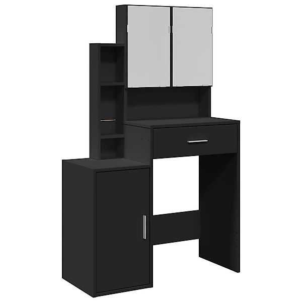 vidaXL Schminktisch Schminktisch mit Schrank Schwarz günstig online kaufen