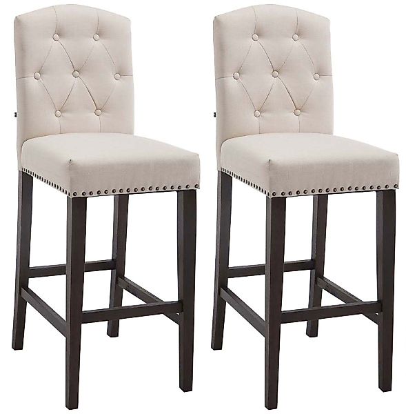 CLP Barhocker Louise Stoff (2er Set, günstig online kaufen
