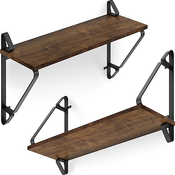 tectake Wandregal 2er Set Wandregal, Set günstig online kaufen