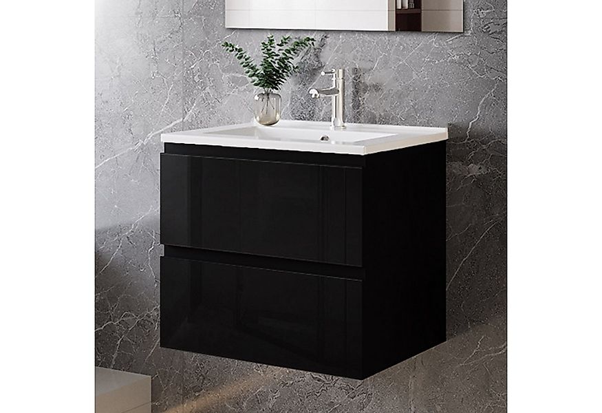 duschspa Waschtisch Waschbecken mit Unterschrank Badmöbel Set Badschrank Wa günstig online kaufen