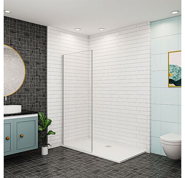 Duschparadies Duschwand 8mm EasyClean Klarglas ESG Sicherheitsglas Walk in günstig online kaufen