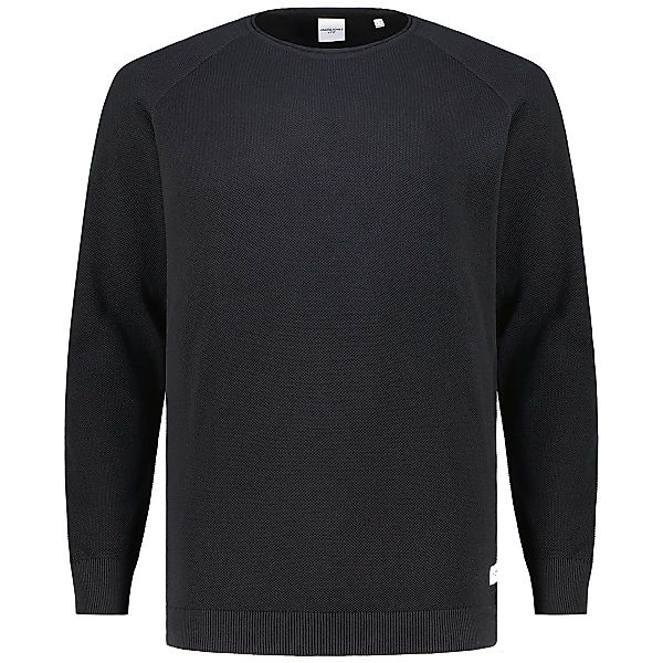 Jack&Jones Rundhalspullover mit Biobaumwolle Farbe schwarz Größe: 8XL günstig online kaufen