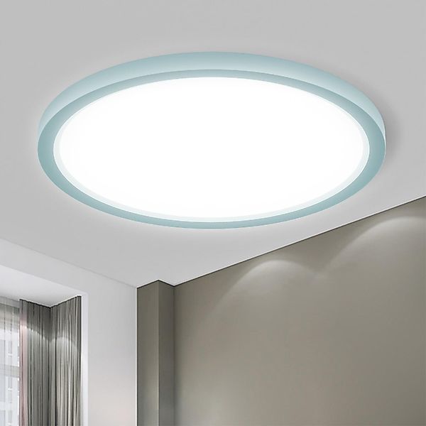 LQWELL LED Deckenleuchte Rund Flach LED günstig online kaufen