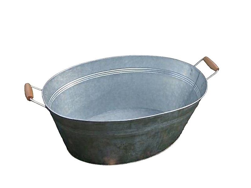 Deko-Impression Pflanzschale Große Zinkwanne Pflanztopf Zinkbottich günstig online kaufen