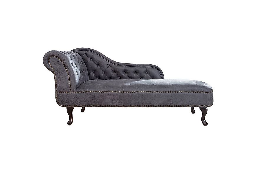 riess-ambiente Recamiere CHESTERFIELD 170cm antik grau, Einzelartikel 1 Tei günstig online kaufen