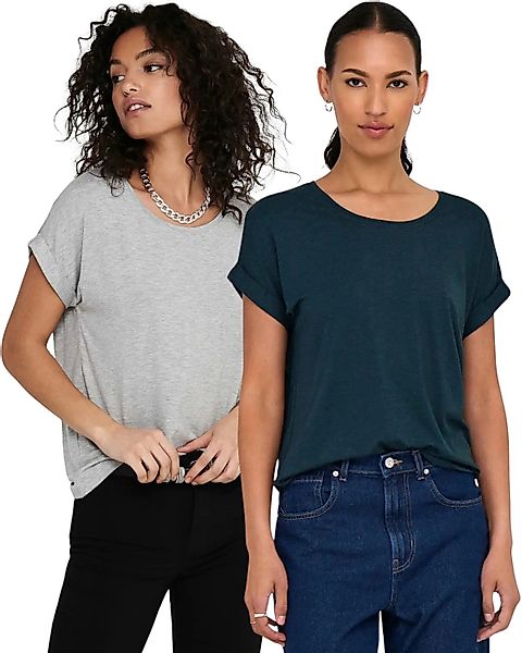 ONLY T-Shirt Stilvolles Basic Shirt mit günstig online kaufen