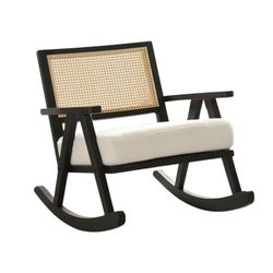 WAHSON OFFICE CHAIRS Schaukelstuhl Gepolsterter Schaukelstuhl günstig online kaufen