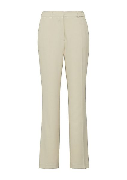 s.Oliver BLACK LABEL Stoffhose - Elegante Straight-Leg-Hose aus Waffel-Piqu günstig online kaufen