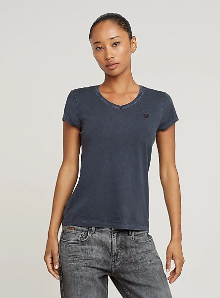 G-STAR T-Shirt "Overdyed Eyben Slim V T-Shirt 2.0" günstig online kaufen