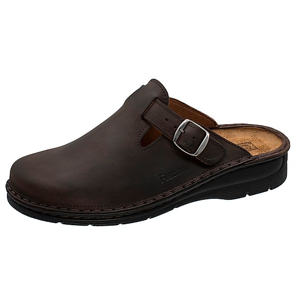 Fischer-Markenschuh Andreas Pantolette aus Nubukleder, Weite günstig online kaufen