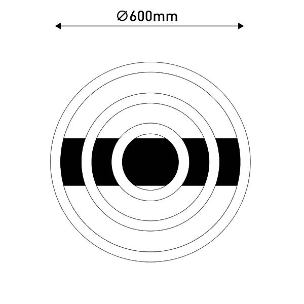 LED-Deckenleuchte CCT, drei Ringe, Fernbedienung günstig online kaufen