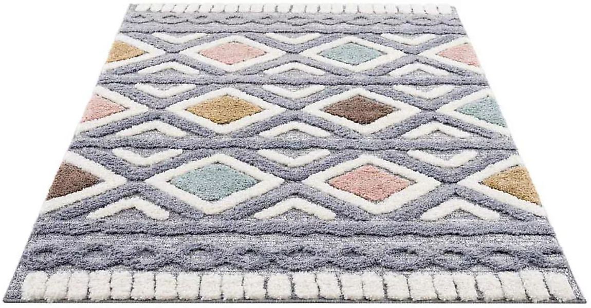 Carpet City Hochflor-Teppich »Focus 3382, Boho-Style«, rechteckig günstig online kaufen