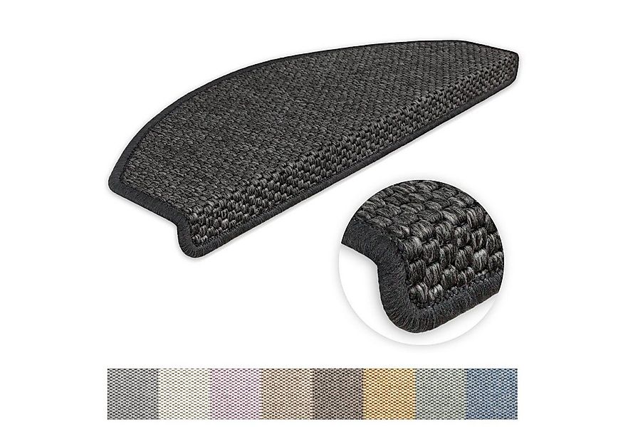Metzker® Stufenmatte Stufenmatten Göteborg halbrund Anthrazit 20 Stück, hal günstig online kaufen