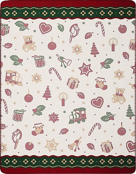 Wohndecke Toy's Delight mit weihnachtlichen Motiven, Weihnachtsdecke in 150 günstig online kaufen