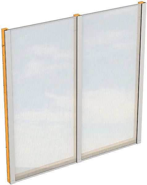 Skanholz Carport-Seitenwand m. Polycarbonat, freistehend günstig online kaufen
