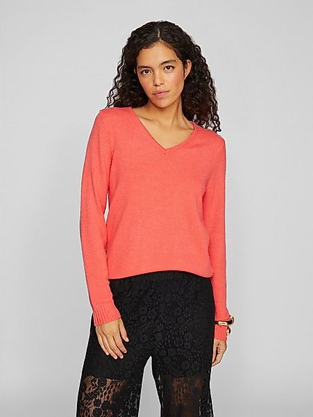 Vila V-Ausschnitt-Pullover VIRIL V-NECK L/S KNIT TOP - NOOS günstig online kaufen