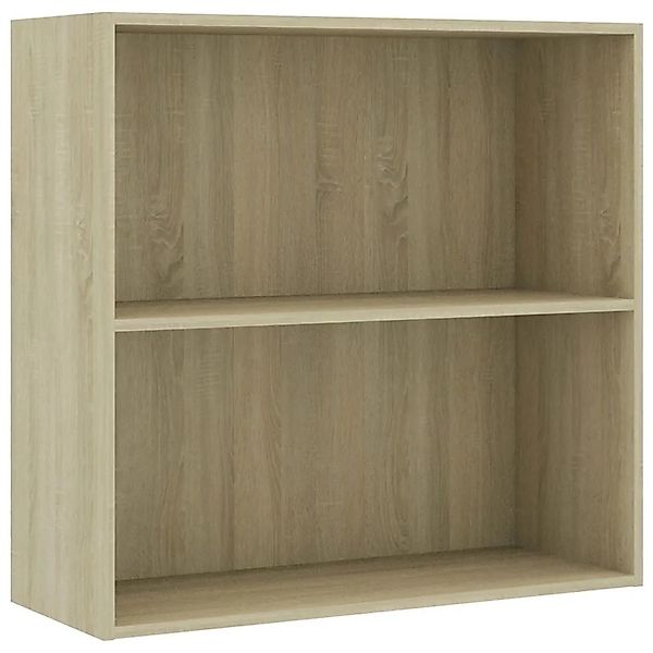 vidaXL Bücherregal Sonoma-Eiche 80x30x76,5 cm Holzwerkstoff 801002 günstig online kaufen