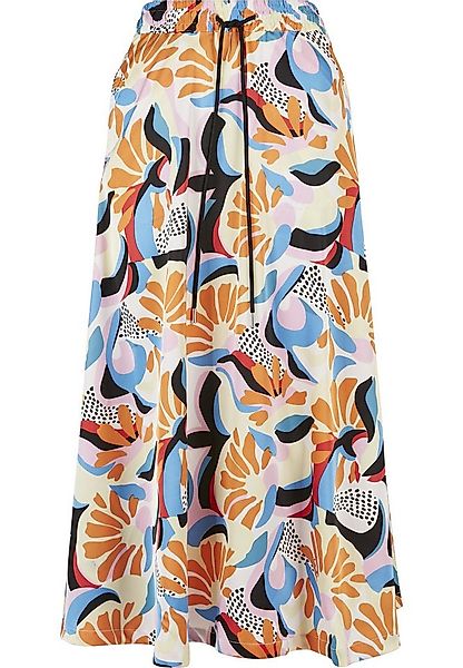 URBAN CLASSICS Jerseyrock Urban Classics Damen Ladies AOP Satin Midi Skirt günstig online kaufen