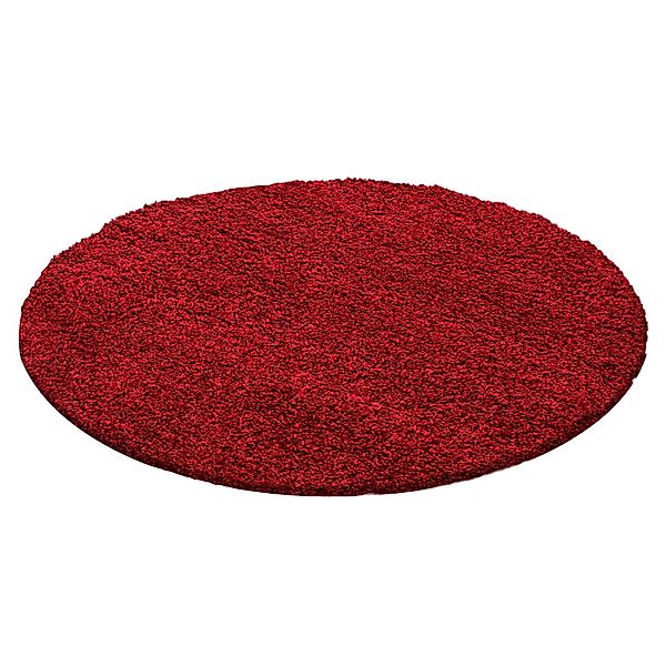 Ayyildiz Hochflorteppich Life 1500 Rot Ø 120 cm günstig online kaufen