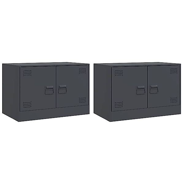 vidaXL TV-Schrank TV-Schränke 2 Stk. Anthrazit günstig online kaufen