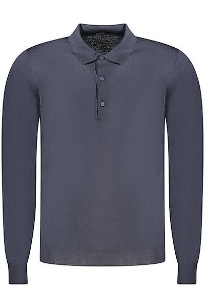 K-Way Strickpullover Blauer Herren Pullover mit 3 Knöpfen und Logo - Langar günstig online kaufen