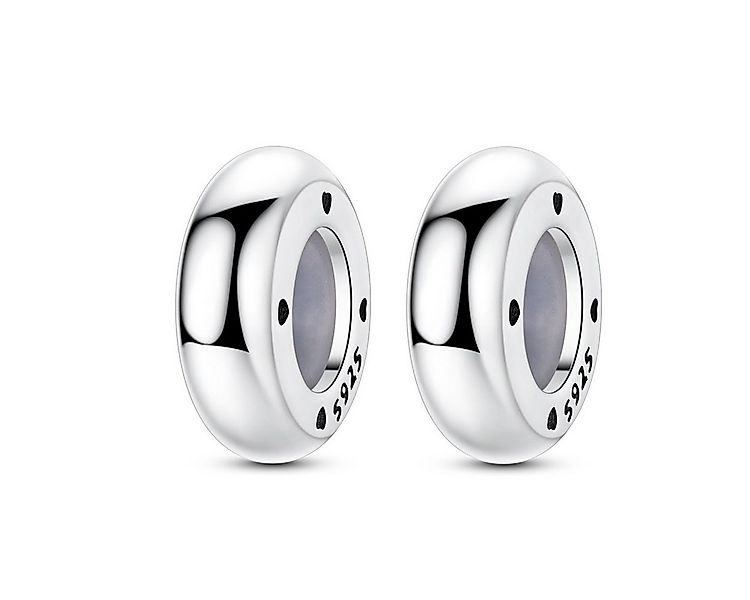 PANDACHARMS Bead Große Silber Stopper mit Herzen für Armband, mit Silikonke günstig online kaufen