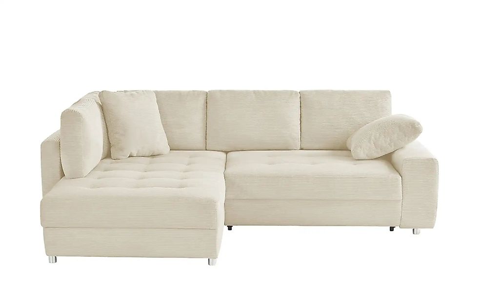 bobb Ecksofa  Arissa de Luxe ¦ creme ¦ Maße (cm): B: 265 H: 84 T: 215.0 Pol günstig online kaufen