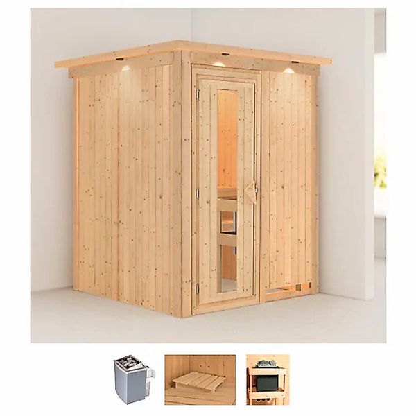 Karibu Sauna »Norin«, 9 KW-Ofen mit integrierter Steuerung günstig online kaufen