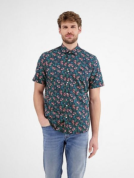 LERROS Kurzarmhemd LERROS Herren Poplin-Stretchhemd, floral gemustert günstig online kaufen