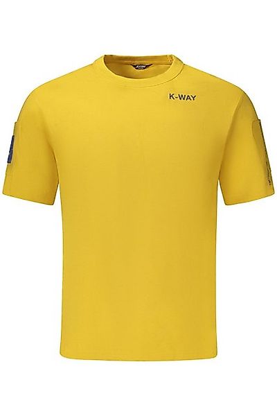 K-Way T-Shirt Herren Gelbes Kurzarm-T-Shirt mit Rundhals & günstig online kaufen