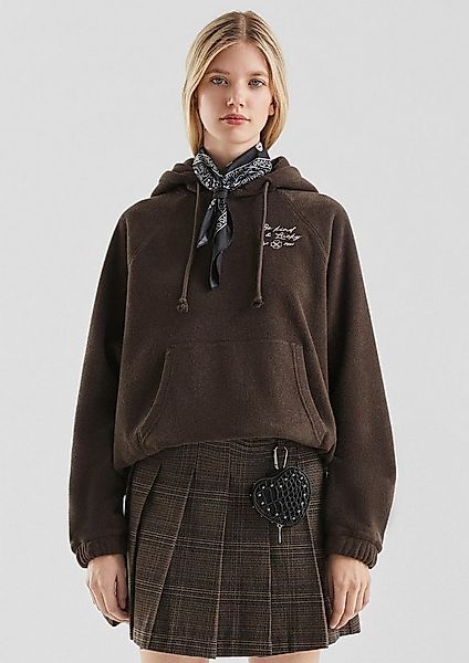 QS Sweatshirt Sweatshirt Teddyfleece Hoodie günstig online kaufen