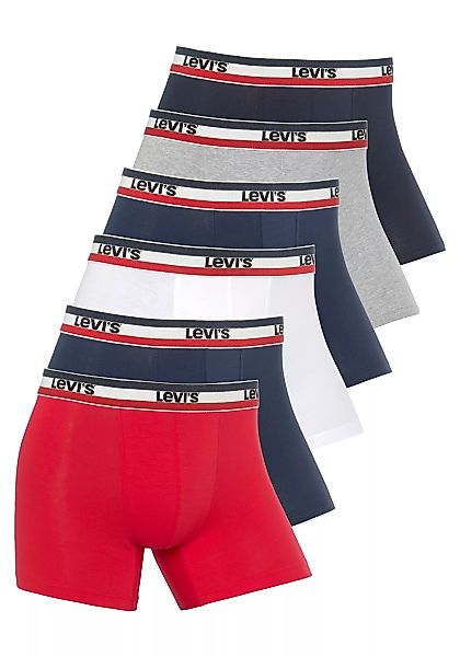 Levis Boxershorts "Men Sportswear Logo Boxer", (Packung, 6 St.), Mit Logo-B günstig online kaufen