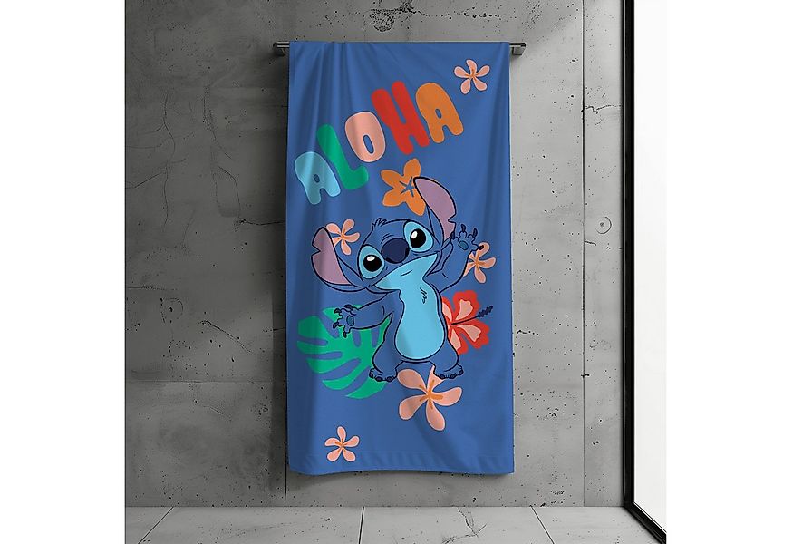 MTOnlinehandel Badetuch Stitch, 70x140cm, Geschenk für Mädchen und Jungen, günstig online kaufen