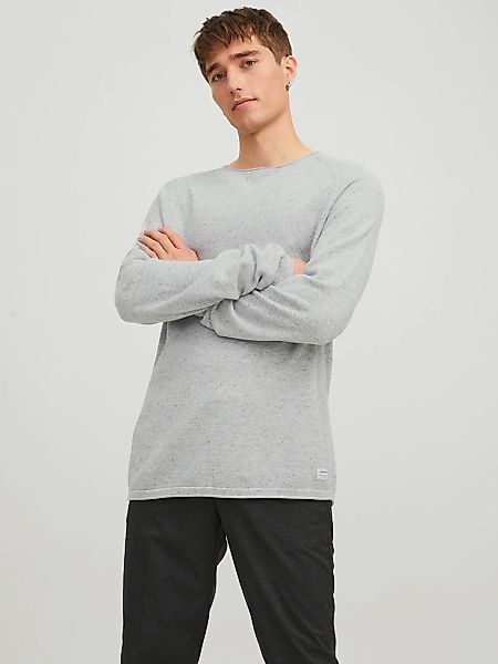 Jack & Jones Rundhalspullover "JJEHILL Einfarbiger Pullover mit angenehmem günstig online kaufen