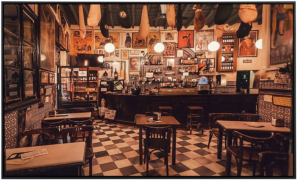 Papermoon Infrarotheizung »Vintage Style Restaurant«, sehr angenehme Strahl günstig online kaufen