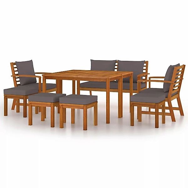 vidaXL Garten-Essgruppe 9-tlg. Garten-Essgruppe mit Kissen günstig online kaufen