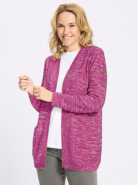 Sieh an! Strickjacke Long-Strickjacke Langarm Links-Strick günstig online kaufen