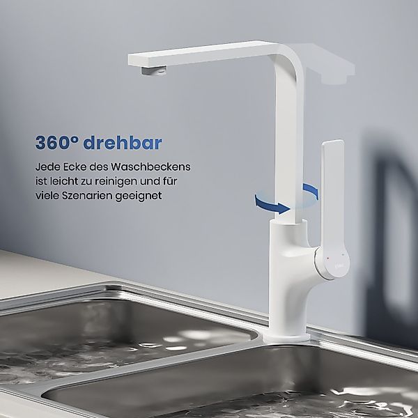 EMKE Küchenarmatur Spülbecken armatur Einhebelmischer Modern günstig online kaufen