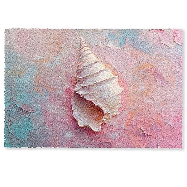 MuchoWow Fußmatte Muschel - Pastell - günstig online kaufen