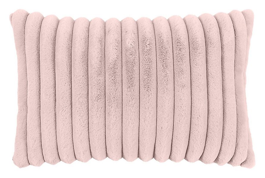 Magma Heimtex Kissenbezug Fellimitat dicke Streifen flauschig weich 40x60cm günstig online kaufen
