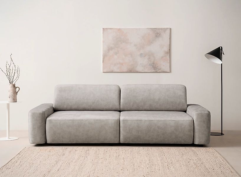 INOSIGN 3-Sitzer "TORGE (257cm), Sofa,Schlafsofa in Cord, Samtvelours, Stru günstig online kaufen