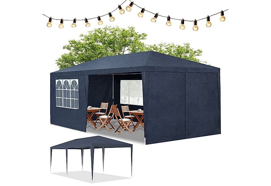 Juskys Partyzelt Partyzelt, mit 6 Seitenteilen, einfacher Aufbau, Sonnen un günstig online kaufen