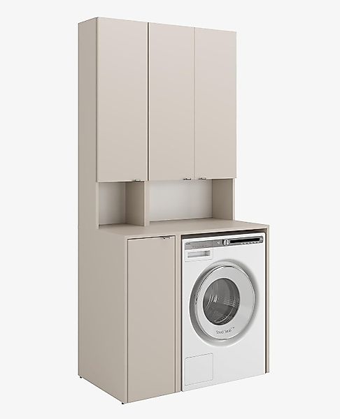 Platan Room Badezimmer-Set Waschmaschinenschrank 65 cm günstig online kaufen