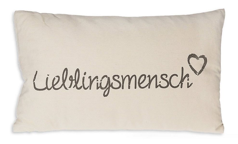 Haus und Deko Kuscheltier Lieblingsmensch Kissen Bezug 30x50 cm Baumwolle K günstig online kaufen