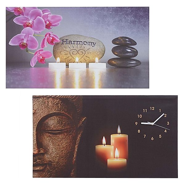 MCW LED-Bild LED-Bild-B, Buddha/Harmony (2er-Set), 2er-Set, günstig online kaufen