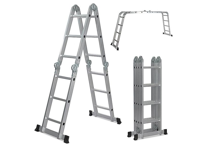 VENDOMNIA Vielzweckleiter Mehrzweckleiter – klappbar, Aluminium, bis 150 kg günstig online kaufen