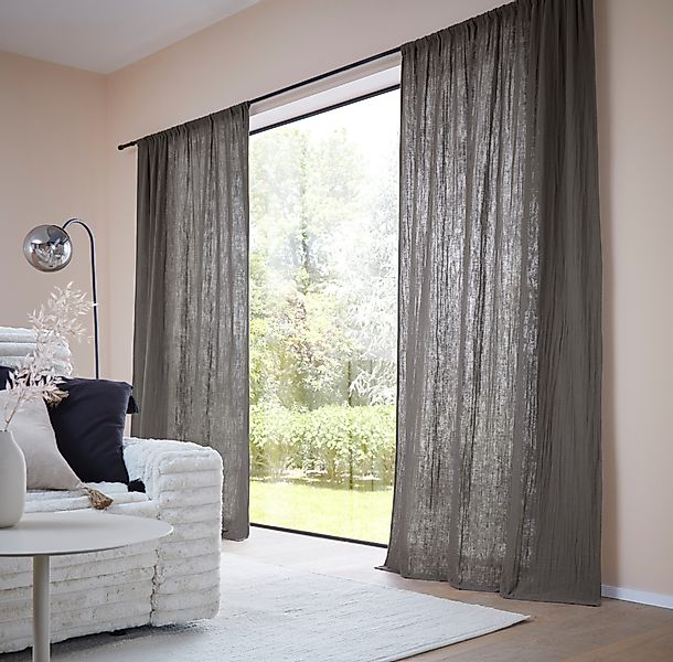LeGer Home by Lena Gercke Gardine "Hevin, Musselin Vorhang, blickdichte Gar günstig online kaufen